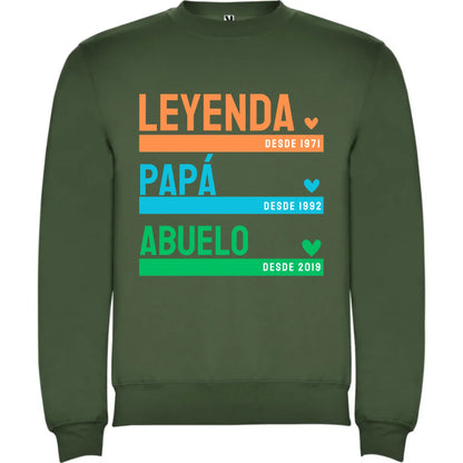 Camiseta Personalizada Papá Abuelo Leyenda