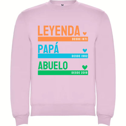 Camiseta Personalizada Papá Abuelo Leyenda