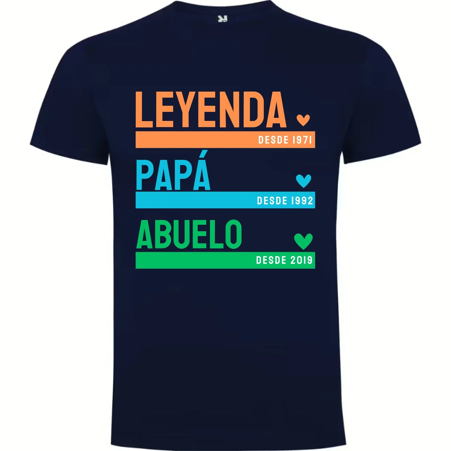 Camiseta Personalizada Papá Abuelo Leyenda