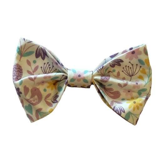 Dog Bow Tie Sweet Spring White