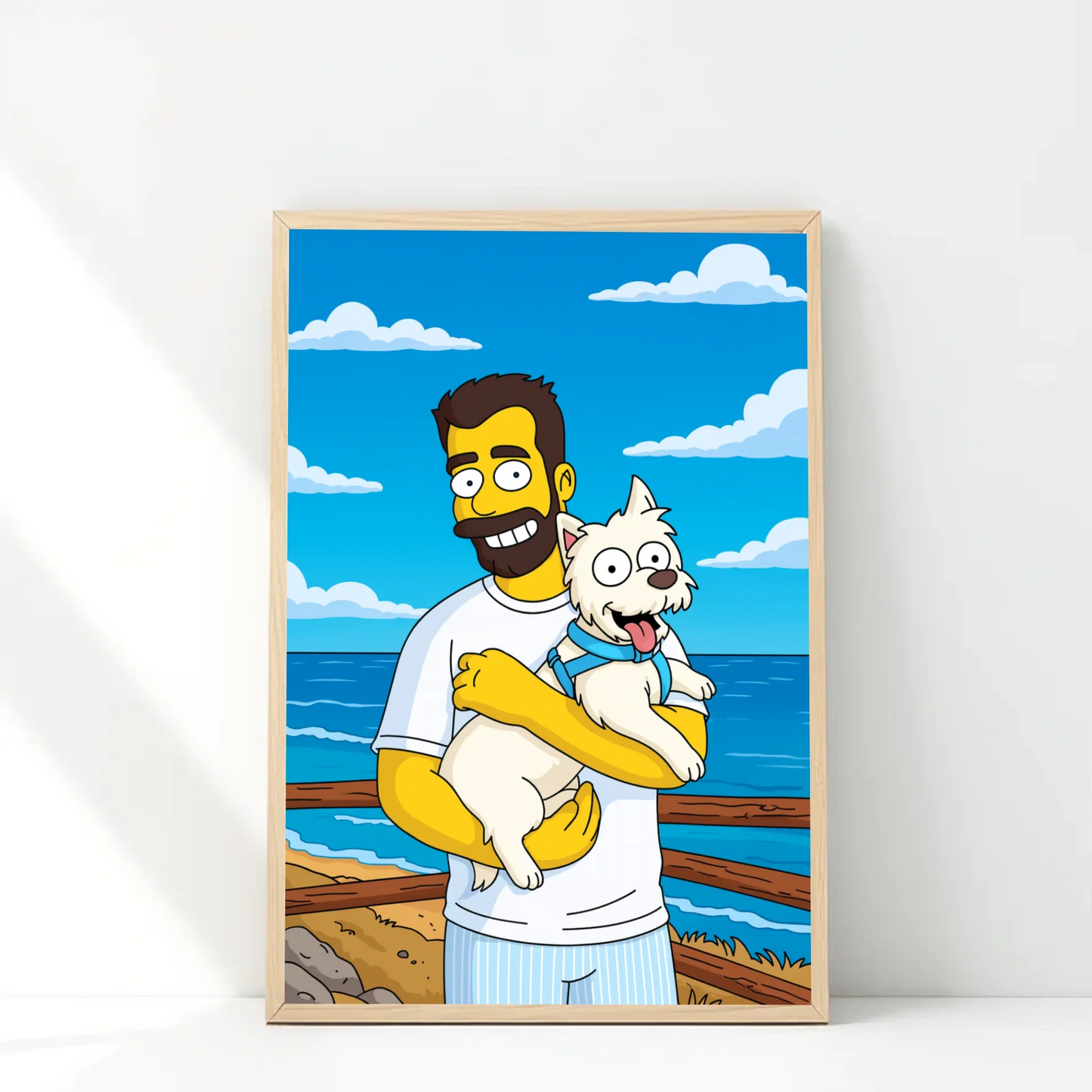 🟨 Marco Personalizado 30x40 estilo Los Simpsons | Tu foto en Springfield