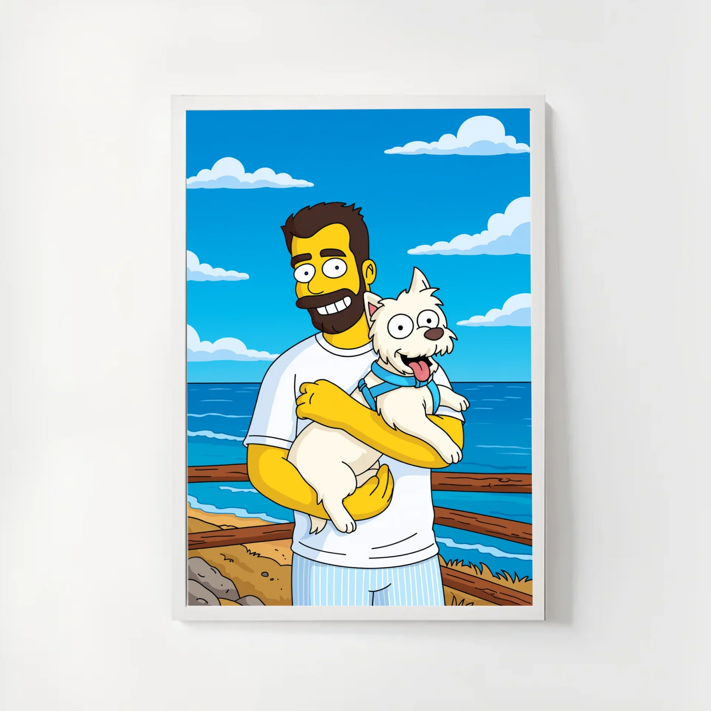 🟨 Marco Personalizado 30x40 estilo Los Simpsons | Tu foto en Springfield