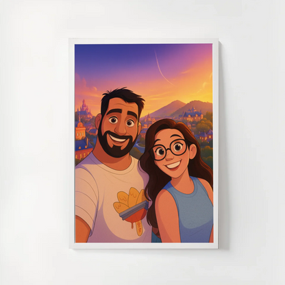 ✨ Marco Personalizado 30x40 estilo Disney | Tu foto como un cuento de hadas
