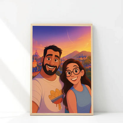 ✨ Marco Personalizado 30x40 estilo Disney | Tu foto como un cuento de hadas
