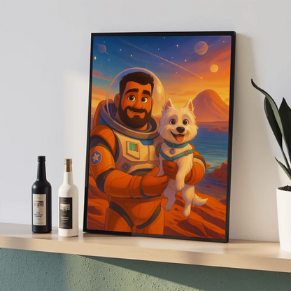 🚀 Marco Personalizado 30x40 estilo Astronauta | Viaja al espacio con tu foto