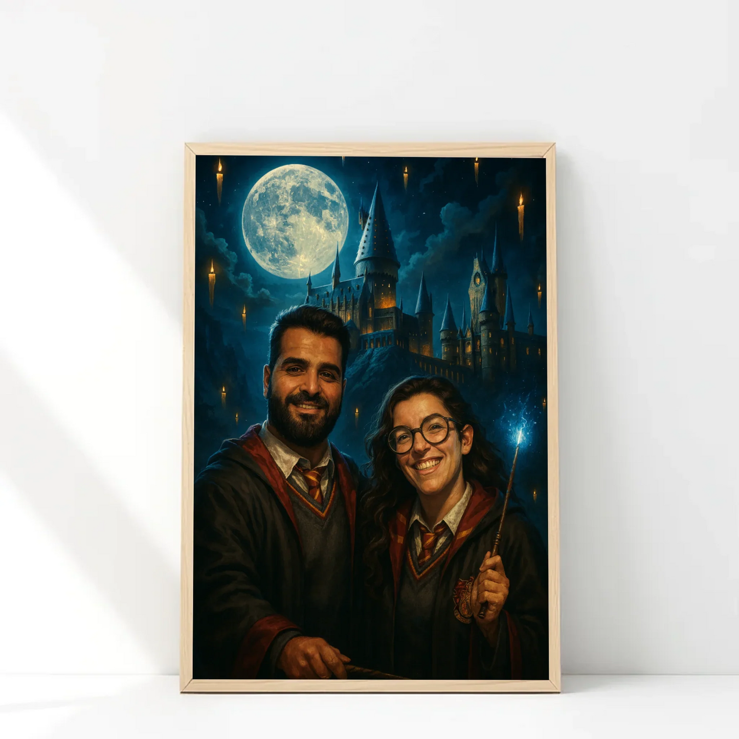 🪄 Marco Personalizado 30x40 estilo Harry Potter | Tu foto en el mundo mágico
