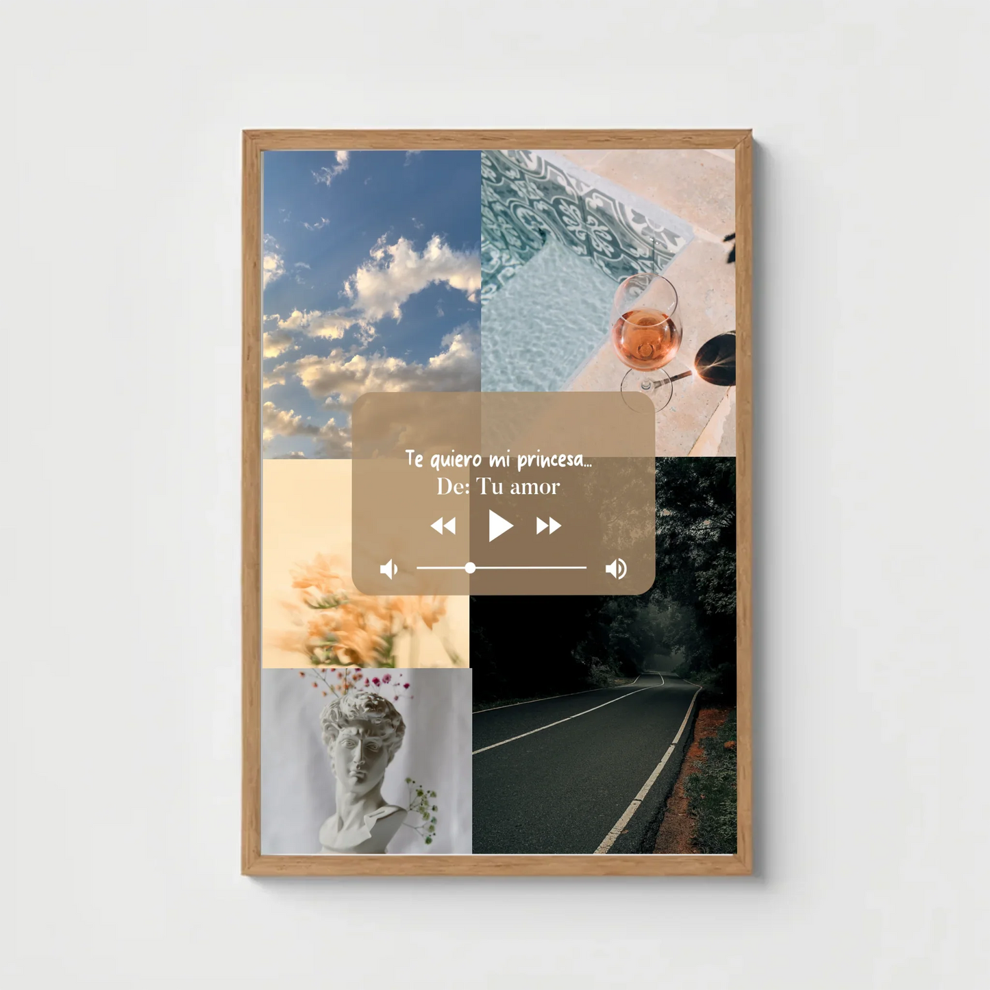 🎵 Tu historia en Música, Canción Personalizada - Con cuadro 30x40cm incluido 🎵