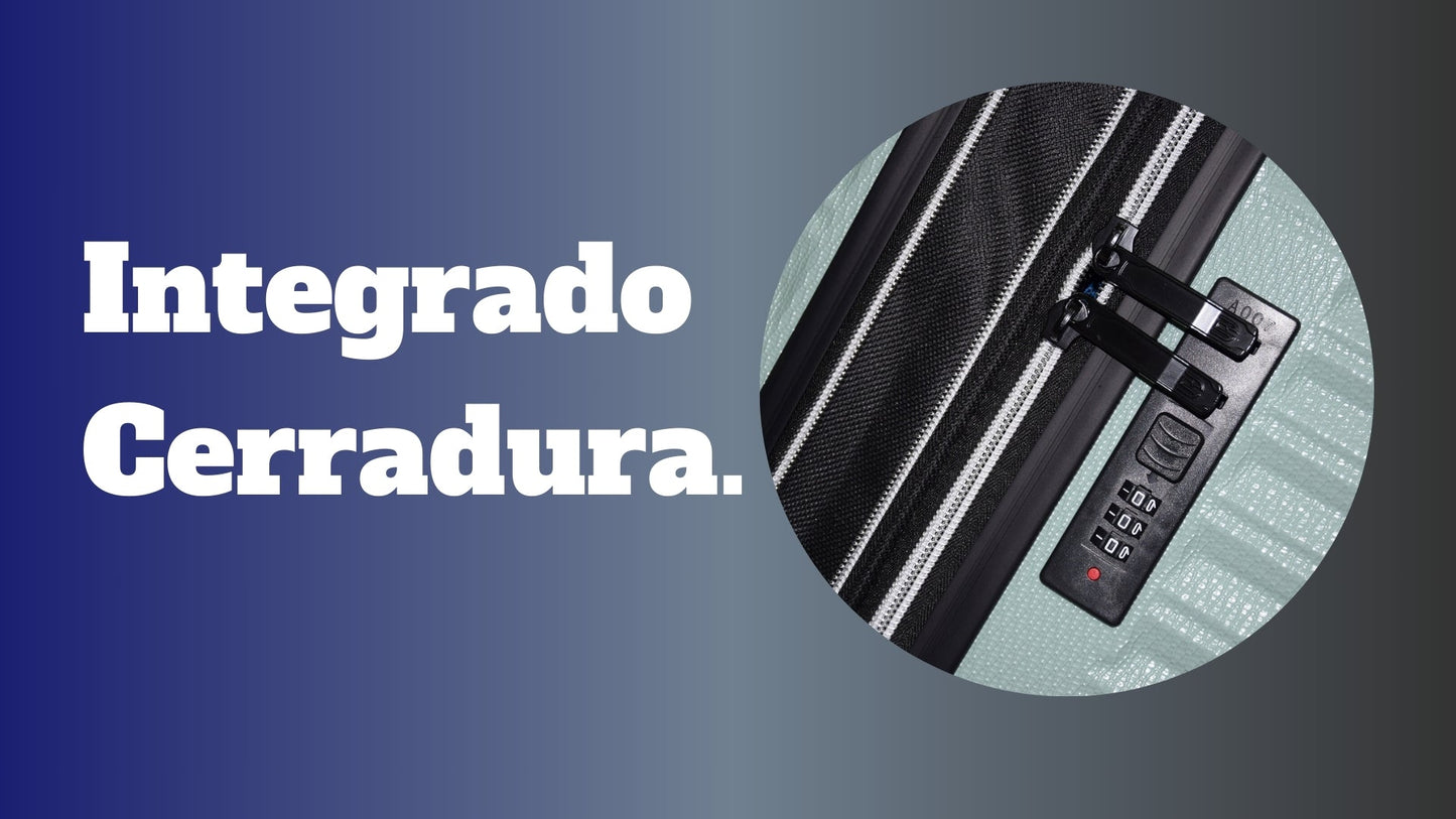 Set de Equipaje 3 Piezas: Maleta Cabina, Mediana y Grande | Rígidas y Ligeras