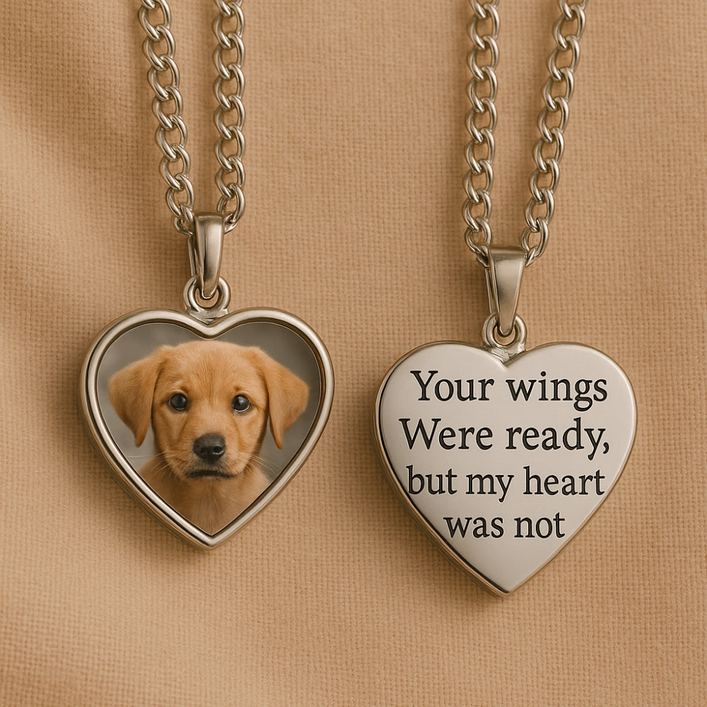 Colgante Portacenizas "Siempre Contigo" – Corazón con Foto Personalizada