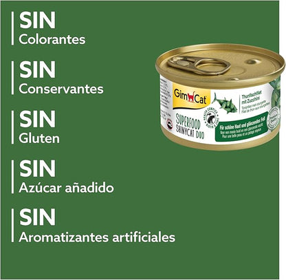 🐟 GimCat ShinyCat Duo – Atún y Calabacín (70 g)