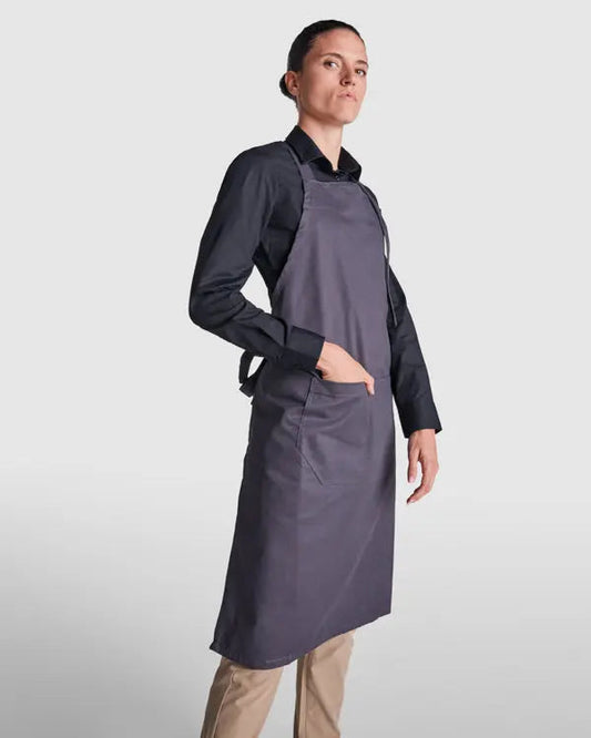 Delantal largo de sarga en poliéster reciclado y algodón reciclado Vetonek