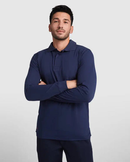 Polo de manga larga en tejido ignífugo Vetonek