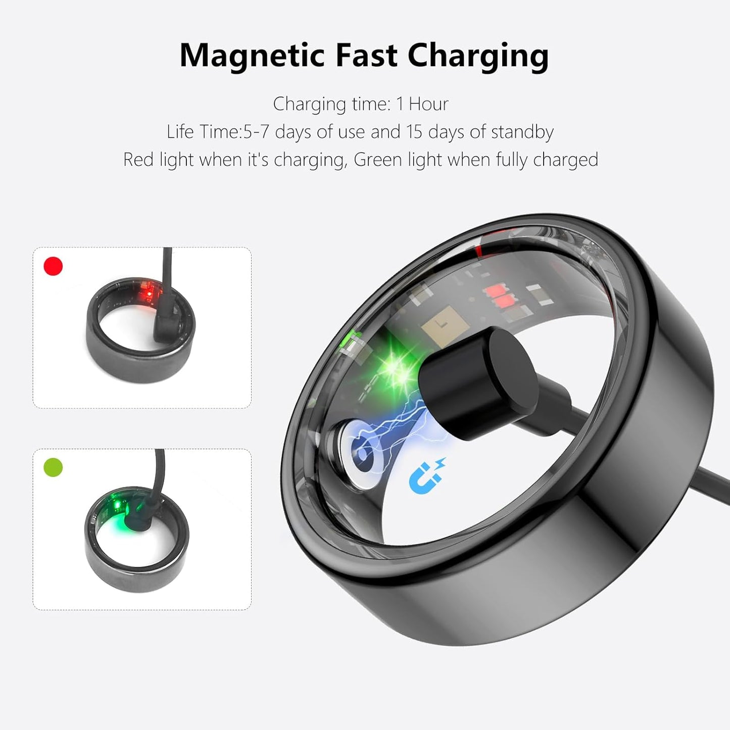 Anillo Inteligente QRing | Monitoreo de Salud y Sueño en Tiempo Real