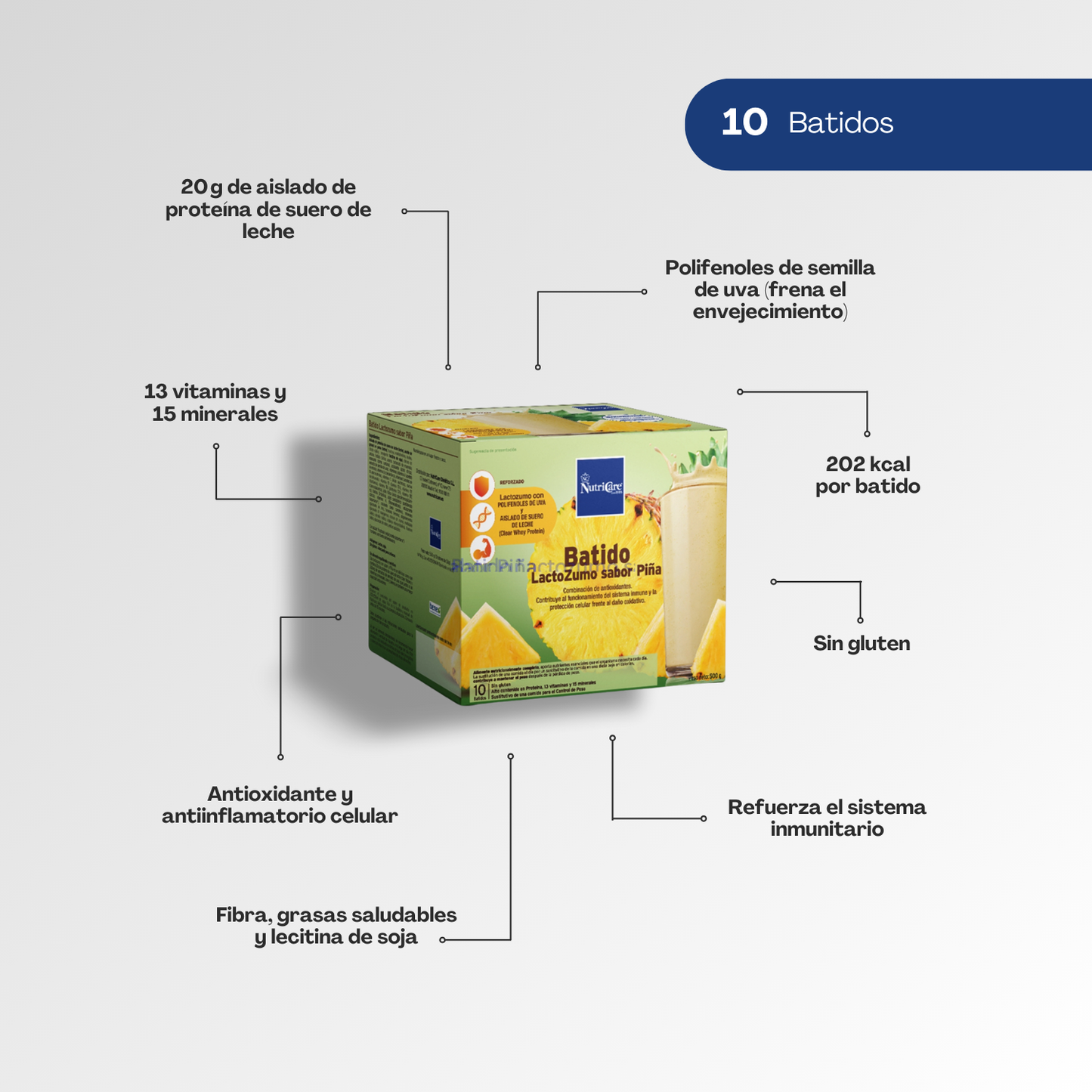 Batido Lacto-Zumo sabor Piña