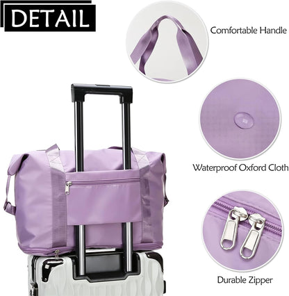 Bolso Viaje Plegable Lila