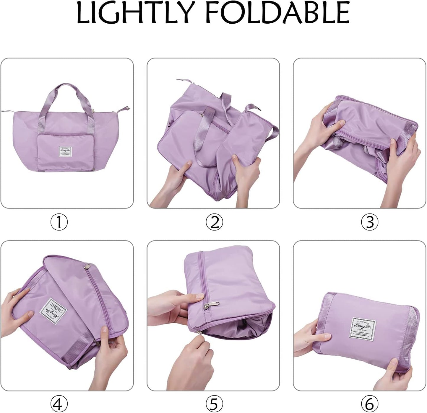 Bolso Viaje Plegable Lila