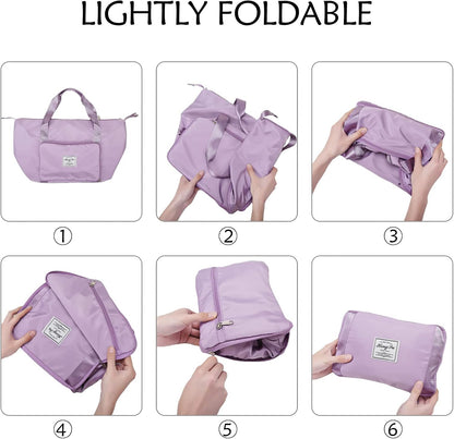 Bolso Viaje Plegable Lila
