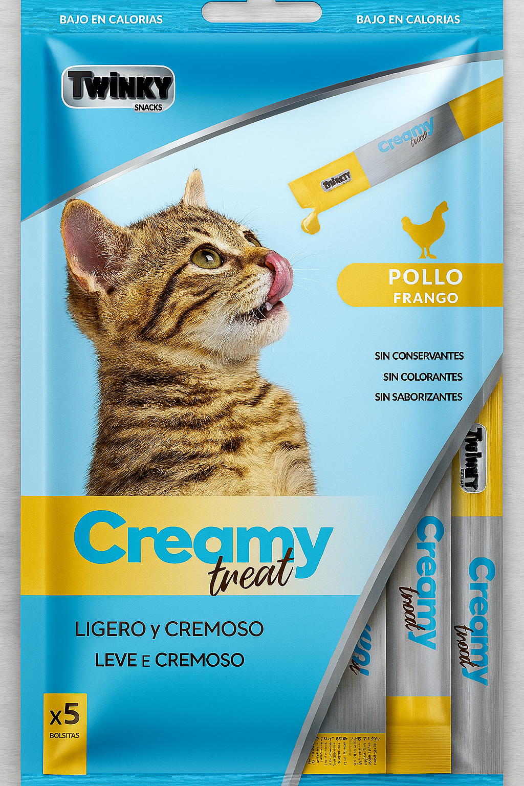 🐾 Twinky Snacks Creamy Treat – Pollo💛
