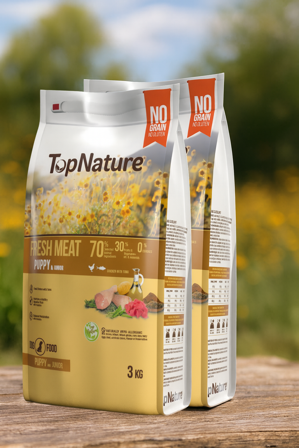 🐶 TopNature Puppy &amp; Junior – Fresh Meat 3 kg