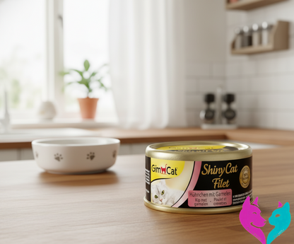 🐱 GimCat ShinyCat Filet – Pollo con Gambas 70 g
