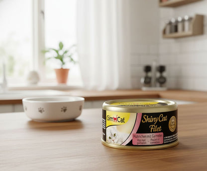🐱 GimCat ShinyCat Filet – Pollo con Gambas 70 g