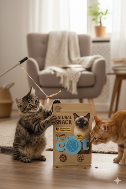 🐔 Mister Cat – Natural Snack Steaks Pollo e Hígado