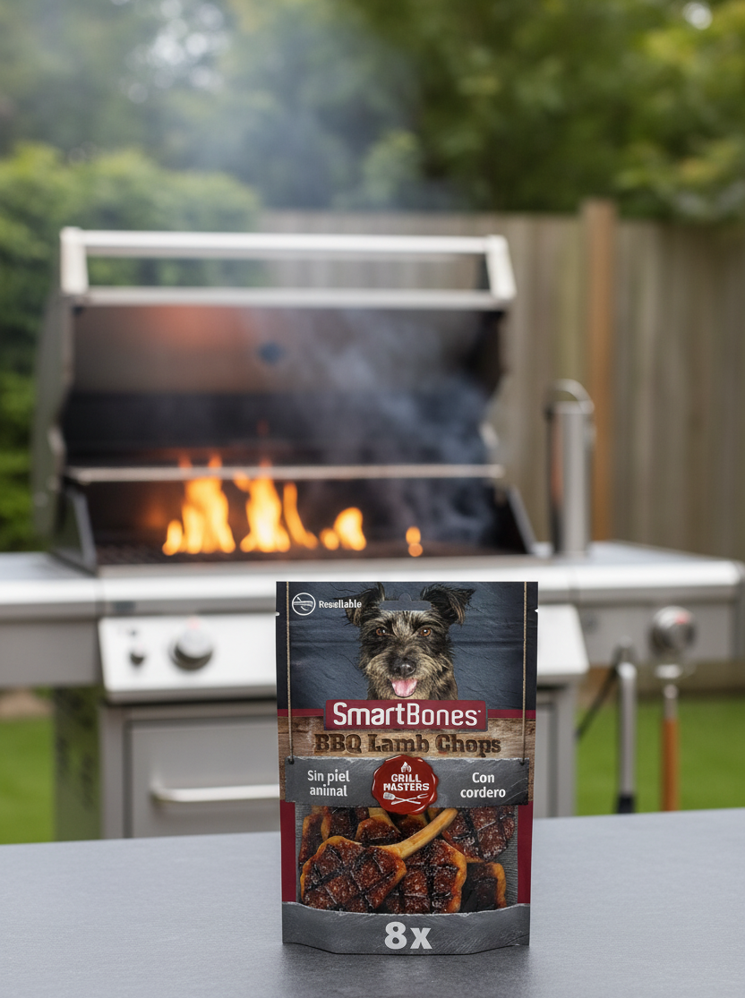 🔥 SmartBones BBQ Lamb Chops – La experiencia parrillera que tu perro estaba esperando 🔥(8 uds) 232 g