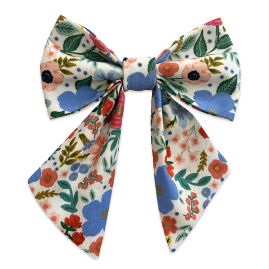 Handmade Dog Sailer Bow Tie - Spring Garden