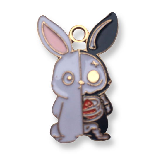 Halloween Skeleton Rabbit Charm