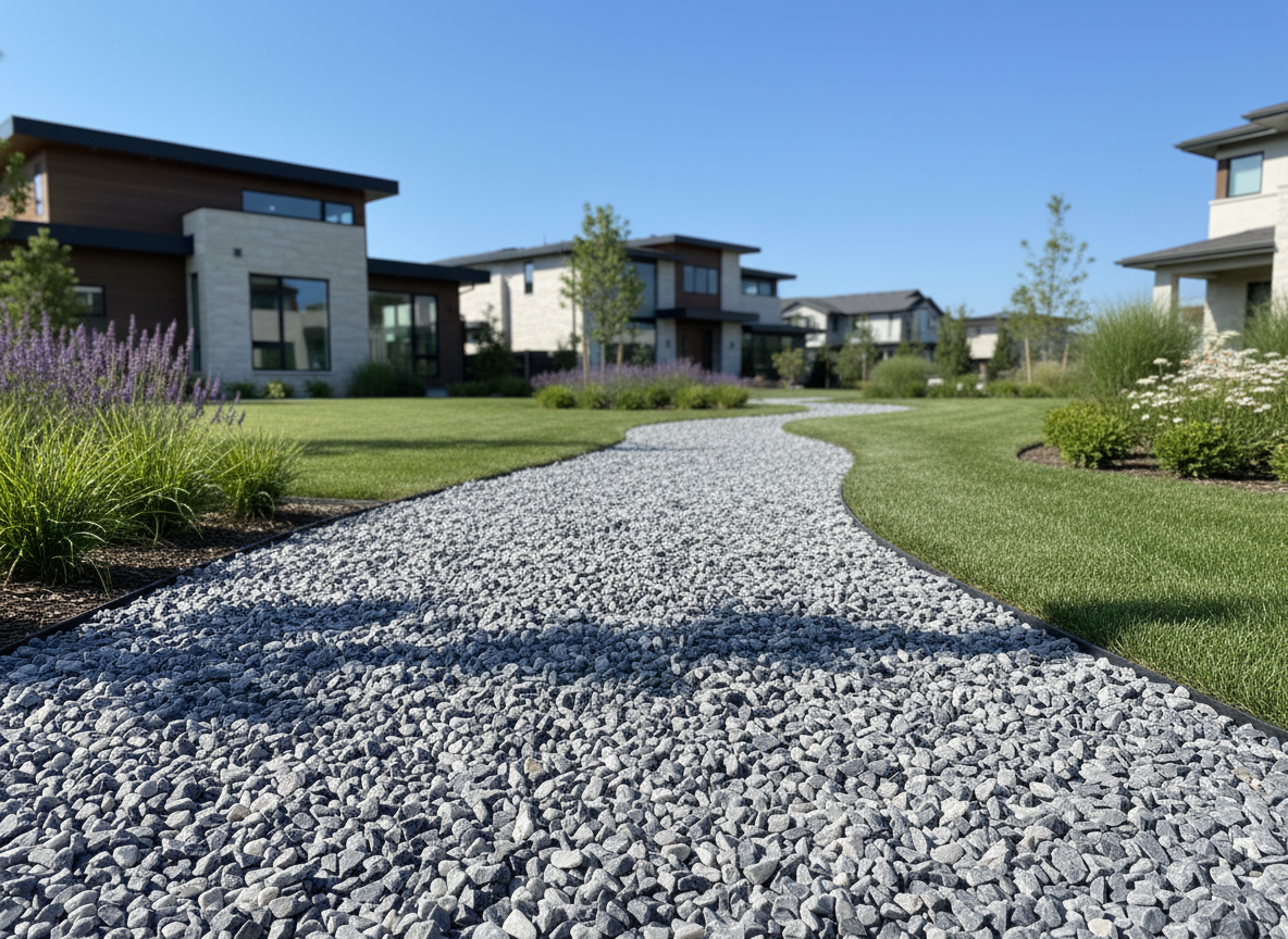 Grava Gris Azulado Oscuro