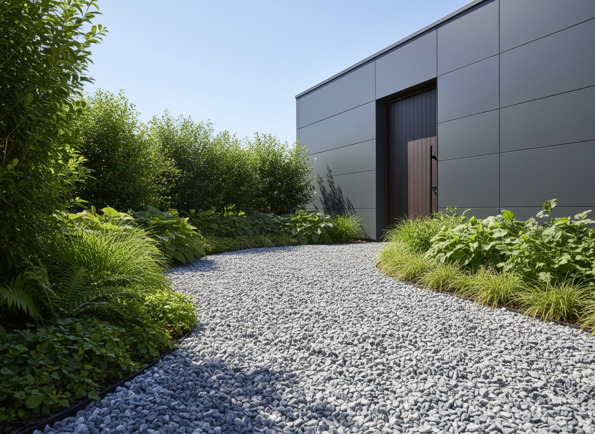 Grava Gris Azulado Oscuro