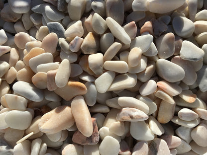 Canto rodado Blanco Rosa