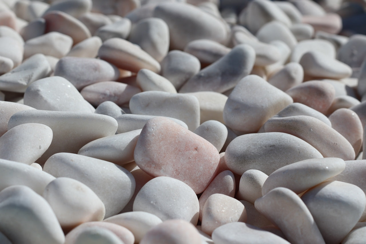 Canto rodado Blanco Rosa