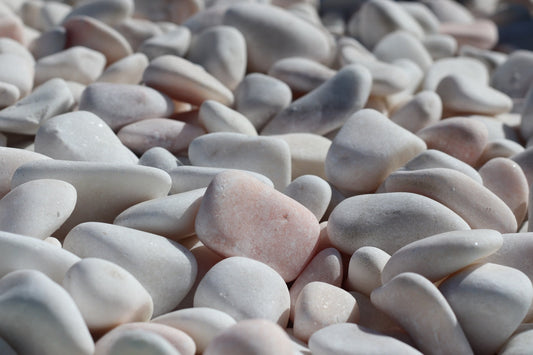 Canto rodado Blanco Rosa