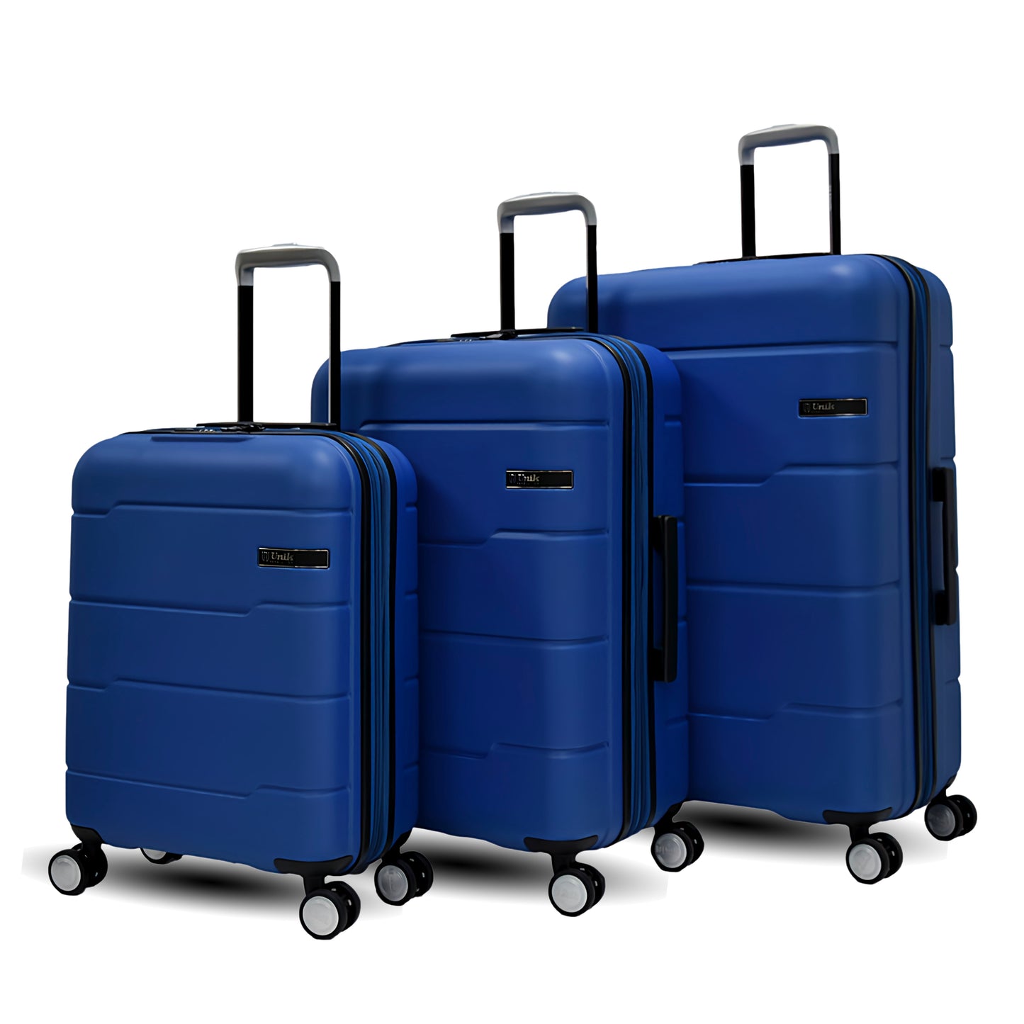 Juego de 3 Maletas con TSA Lock | Set Rígido, Expandible y con 4 Ruedas Dobles | Vigo