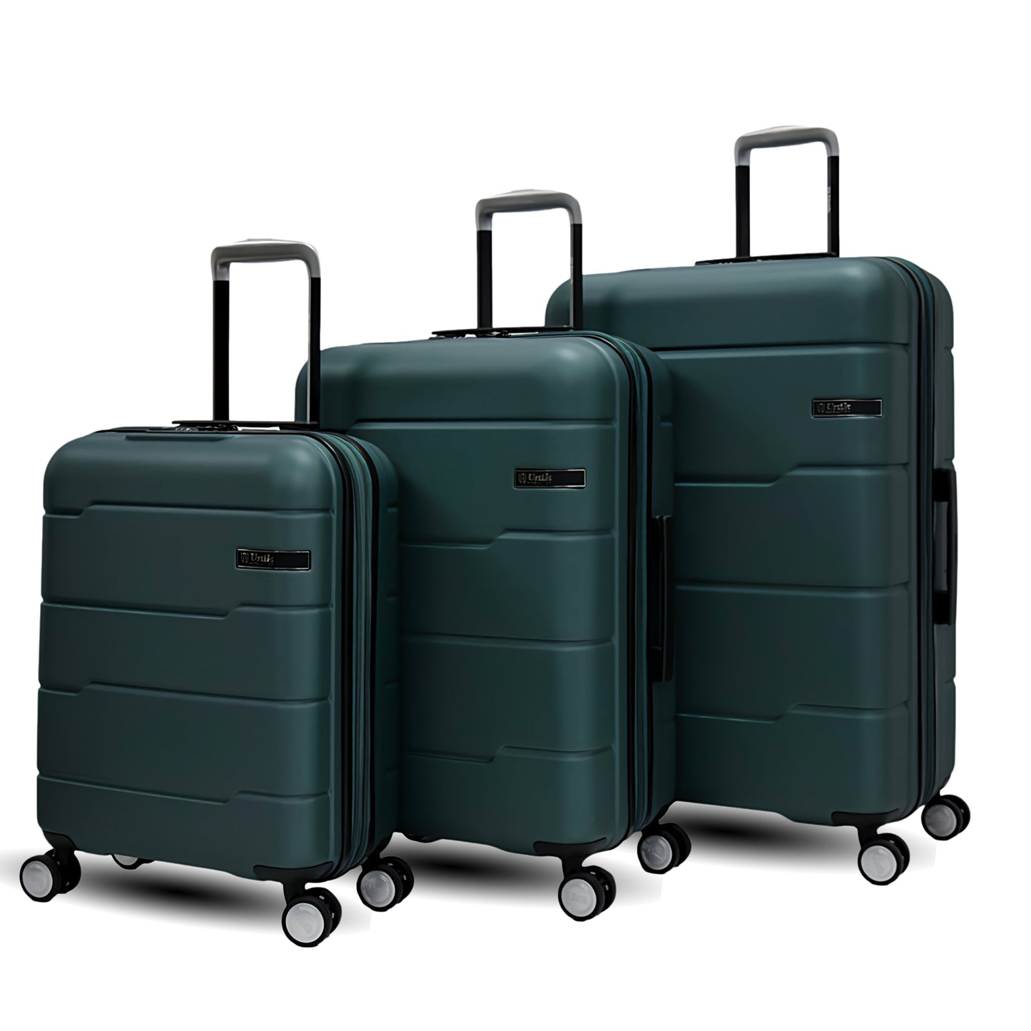 Juego de 3 Maletas con TSA Lock | Set Rígido, Expandible y con 4 Ruedas Dobles | Vigo