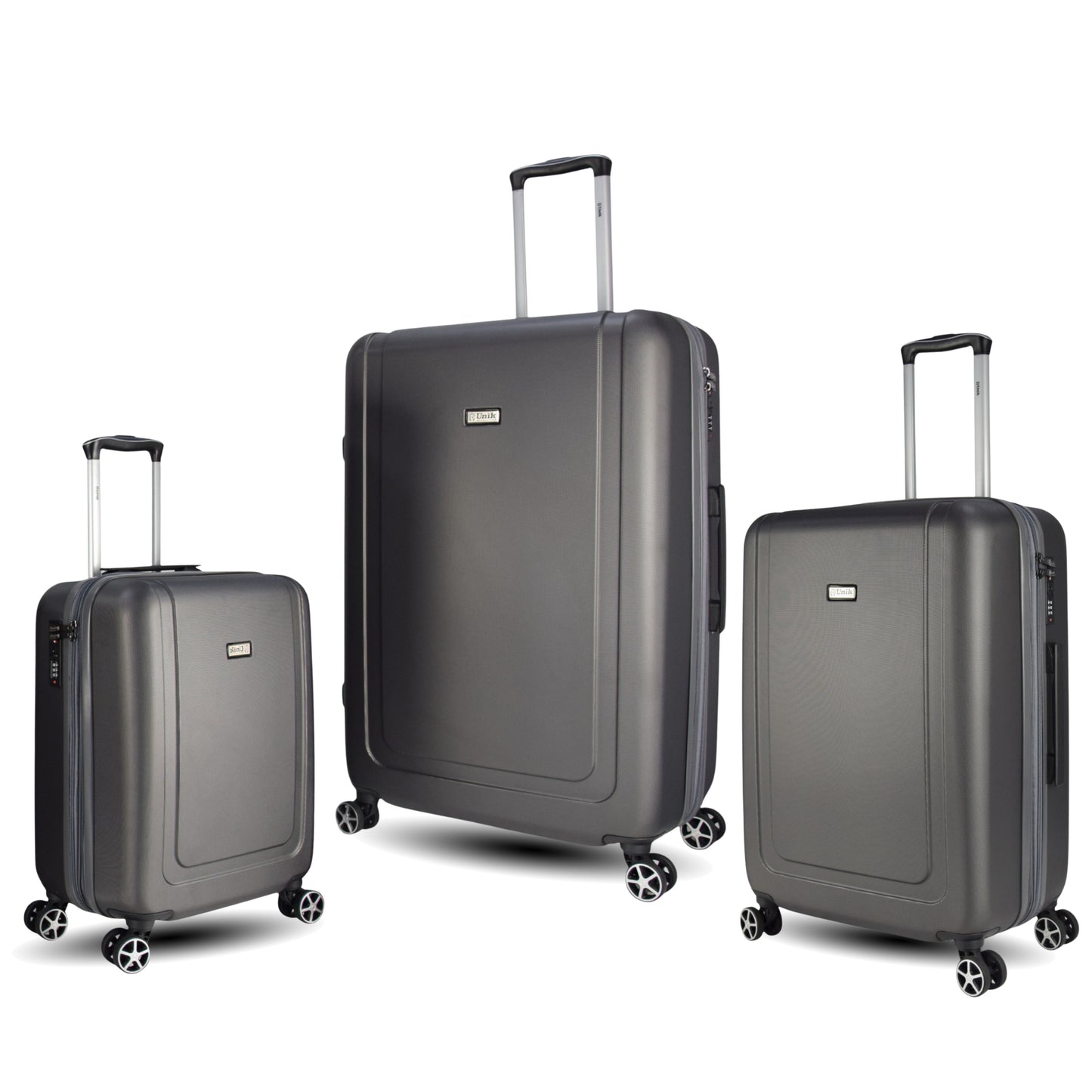 Set de 3 Maletas Rígidas ABS Expandibles | Cabina + Mediana + Grande con 4 Ruedas 360°