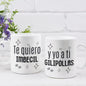Pack 2 Tazas Te quiero imbécil, y yo a ti gilipollas
