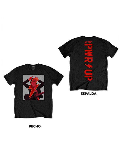 AC/DC - Camiseta "Angus Finger Horns" Unisex