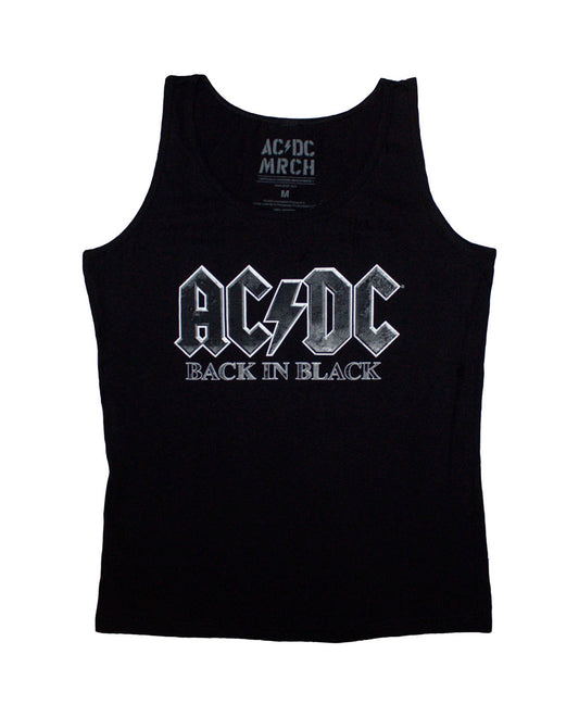 AC/DC - Camiseta Tirantes Mujer "Back In Black"