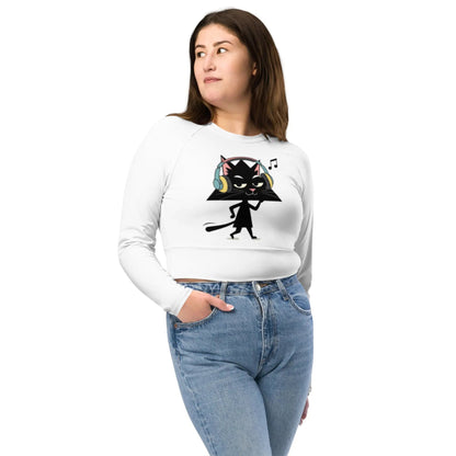 Top corto de manga larga Gato Music Eco - Trixel Reciclado EME