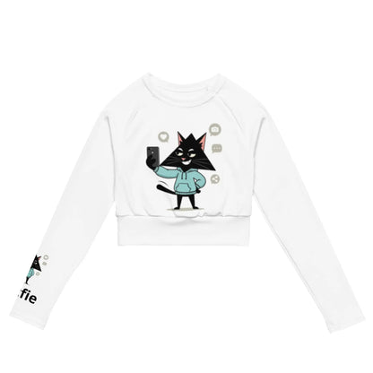 Long Sleeve Cat Crop Top Eco - Trixel Recycled EME