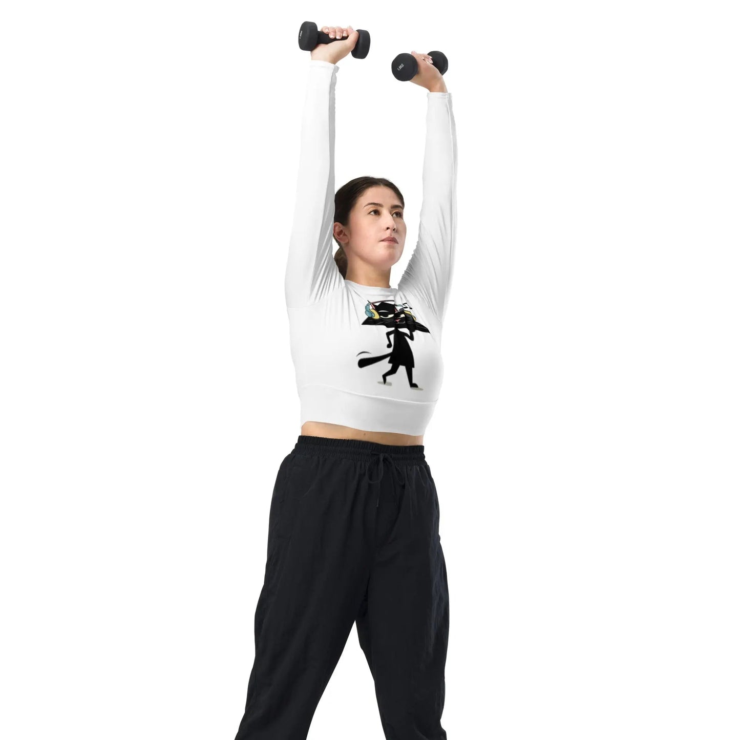 Top corto de manga larga Gato Music Eco - Trixel Reciclado EME