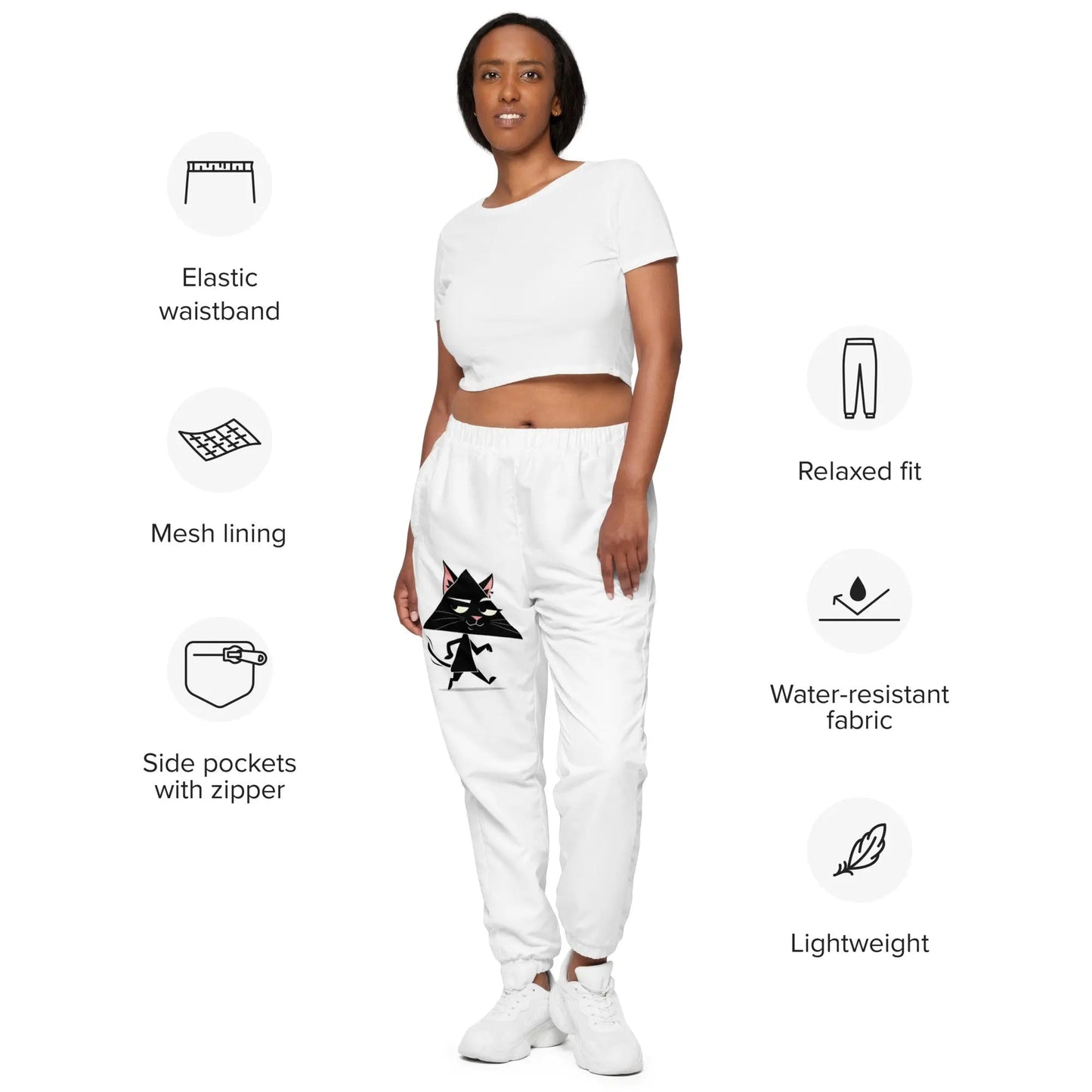 TRIXEL Unisex Cat Tracksuit Pants - Comfortable EME Sport