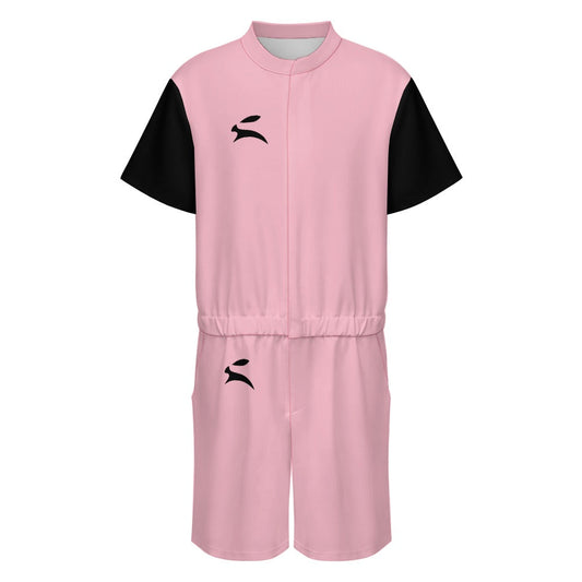 Air-Layer Short-Sleeve Jumpsuit