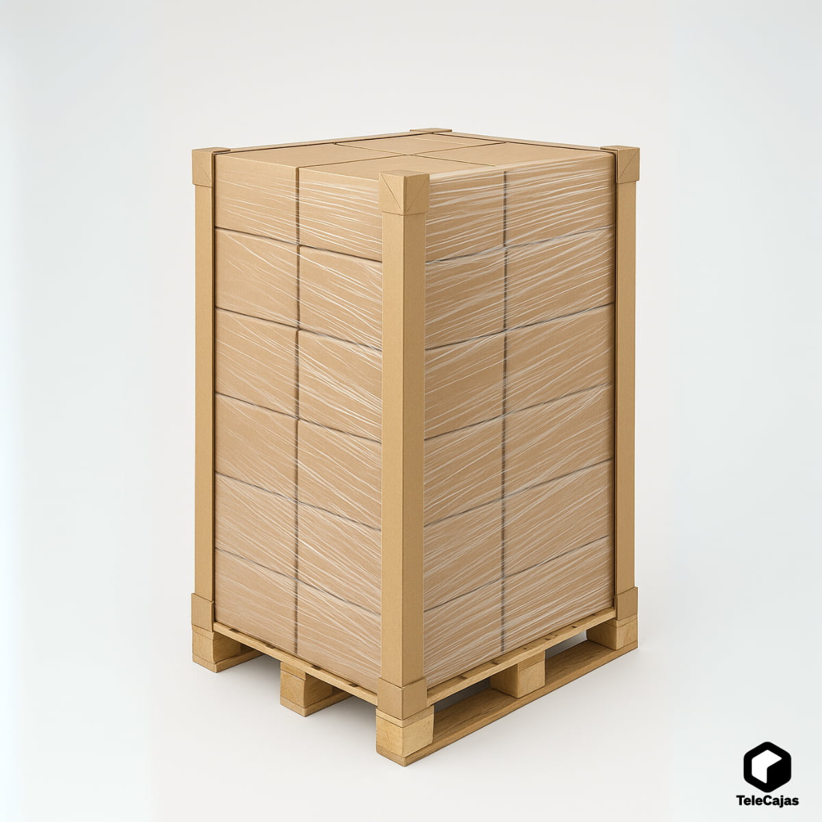 Cantoneras de cartón reciclado 160 cm x 4 cm | Cantoneras protectoras para palets y embalaje | Refuerzo de bordes y esquinas en transporte y almacenaje