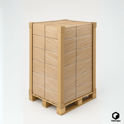 Cantoneras de cartón reciclado 160 cm x 4 cm | Cantoneras protectoras para palets y embalaje | Refuerzo de bordes y esquinas en transporte y almacenaje