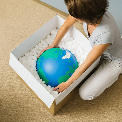 Bolsa Grande de Chips de Relleno en forma de Dados o Tacos. Saco de 333 Litros. Proteja sus productos durante el envío