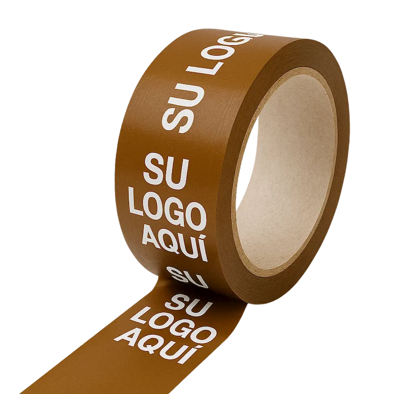 Cinta Adhesiva Personalizada con tu logo. Varias longitudes y tintas a elegir | Alto Adhesivo | Cliché y Dibujos Gratis | 180 unidades (5 cajas)