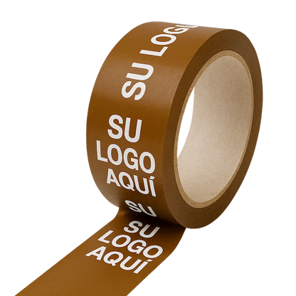 Cinta Adhesiva Personalizada con tu logo. Varias longitudes y tintas a elegir | Alto Adhesivo | Cliché y Dibujos Gratis | 180 unidades (5 cajas)